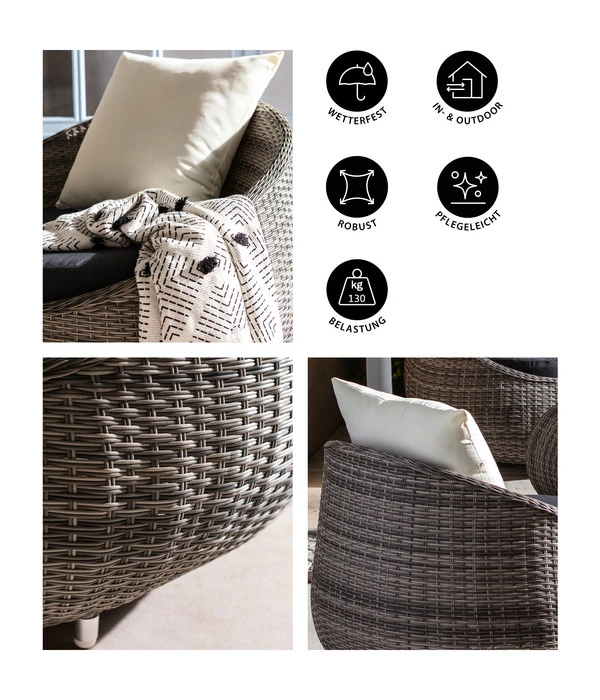 Dehner Geflechtsessel Avani 7 Dehner Geflechtsessel Avani – Bild 5