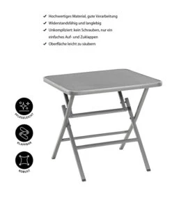 Dehner Klapptisch Chicago, Eckig 15 Dehner Klapptisch Chicago, Eckig -Gartenmöbel 4422382 WE IG 001 CHICAGOKLAPPTISCH80x80