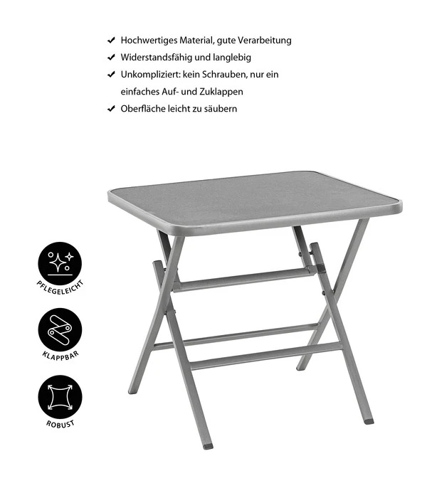 Dehner Klapptisch Chicago, Eckig 8 Dehner Klapptisch Chicago, Eckig – Bild 6