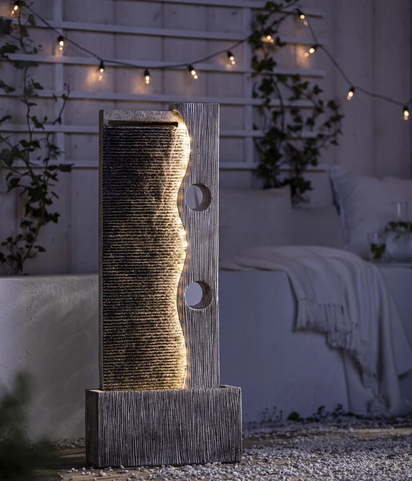 Dehner Polyresin-Gartenbrunnen Eclipse, Ca. H100 Cm 6 Dehner Polyresin-Gartenbrunnen Eclipse, Ca. H100 Cm – Bild 4