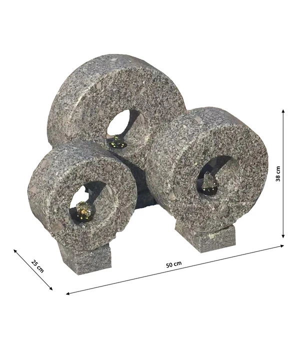 Dehner Granit-Gartenbrunnen Wheel, Ca. B50/H38/T25 Cm 5 Dehner Granit-Gartenbrunnen Wheel, Ca. B50/H38/T25 Cm – Bild 3