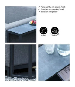 Dehner Beistelltisch Amsterdam, Ca. B75/H54/T23 Cm -Gartenmöbel 4498598 WE IG 001 BeistelltischAmsterdam