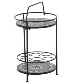 Siena Garden Mosaikbeistelltisch Como, Ca. Ø41/H74 Cm -Gartenmöbel 4498788 WE FS 003 BeistelltischComo42cm