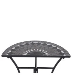Siena Garden Mosaiktisch Como Halbrund, Ca. B35/H71/T70 Cm 14 Siena Garden Mosaiktisch Como Halbrund, Ca. B35/H71/T70 Cm -Gartenmöbel 4498796 WE DE 001 TischComoH71cm