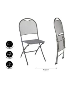 MWH Klappstuhl Cafe Latte -Gartenmöbel 5312111 WE IG 001 KLAPPSTUHLCAFELATTEGRAU