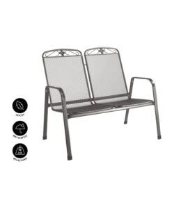 MWH Metall-Bank Savoy, 2-Sitzer -Gartenmöbel 5312871 WE IG 001 MetallBankSavoy2Sitzer