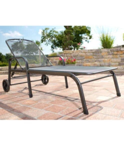 MWH Gartenliege Savoy, Ca. B81/H52/T187 Cm -Gartenmöbel 5312897 BildFS 001 MwhGartenliegeSavoyMetallLiegeSavoy
