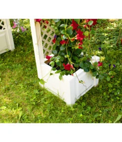 KHW Kunststoff-Rosenbogen, Ca. B174/H207/T43 Cm -Gartenmöbel 5344221 WE DE 001 RosenbogenKastenweiss