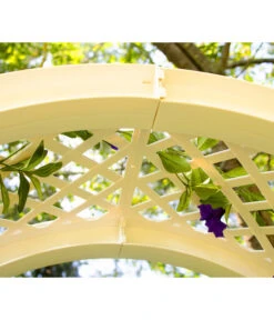 KHW Kunststoff-Rosenbogen, Ca. B174/H207/T43 Cm -Gartenmöbel 5344221 WE DE 004 RosenbogenKastenweiss