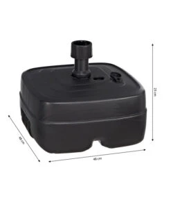 Kunststoff-Schirmständer Mit Rollen, Anthrazit, 45 Liter -Gartenmöbel 5347992 WE BG 001 SchneiderKunststoffSchirmstaenderPvcStaender45LAnthraz