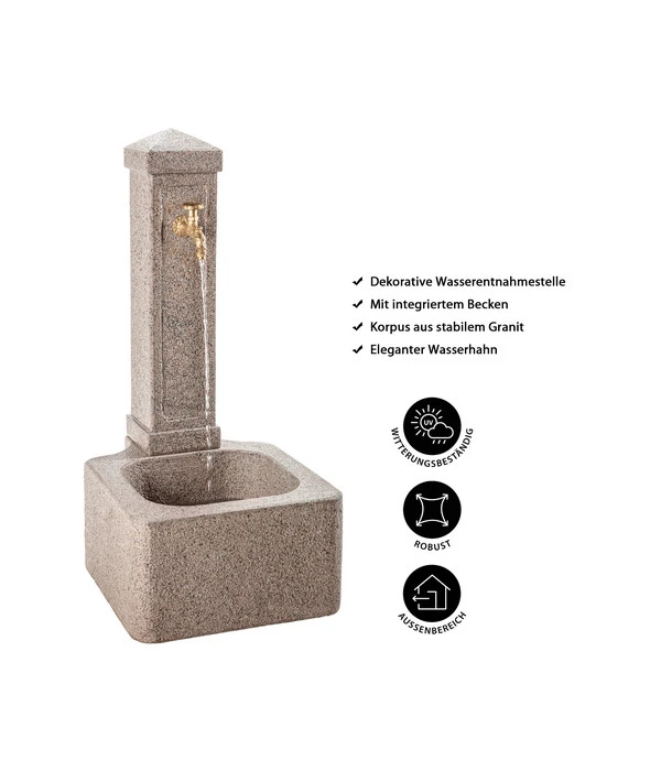 Dehner Granit-Gartenbrunnen Graz, Ca. H110 Cm 6 Dehner Granit-Gartenbrunnen Graz, Ca. H110 Cm – Bild 4