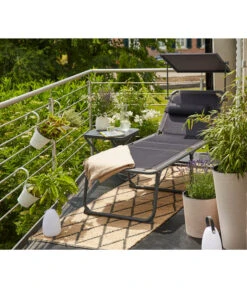 Siena Garden Campingliege Premium, Anthrazit, Ca. B69/H43/T200 Cm -Gartenmöbel 6603047 WE MO 001 SienaGardenCampingliegePremiumAnthrazit