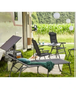 Siena Garden Campingliege Premium, Anthrazit, Ca. B69/H43/T200 Cm -Gartenmöbel 6603047 WE MO 002 SienaGardenCampingliegePremiumAnthrazit