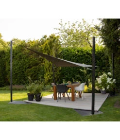 Nesling Sonnensegel Coolfit, Quadratisch, Ca. B500/T500 Cm -Gartenmöbel 6605901 WE MO 002 NeslingSonnensegelCoolfit500x500Grau