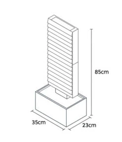 Climaqua Naturschiefer-Wasserwand Ava -Gartenmöbel 6645972 WE BG 001 ClimaquaWasserwandAvaMRusty