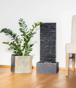 Climaqua Naturschiefer-Wasserwand Liv -Gartenmöbel 6646061 WE MO 002 ClimaquaWasserwandLivAnthrazit