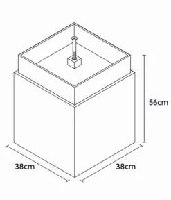 Climaqua Naturschiefer-Gartenbrunnen Vida Mit LED-Beleuchtung -Gartenmöbel 6646202 WE BG 001 ClimaquaGartenbrunnenVida40Rusty