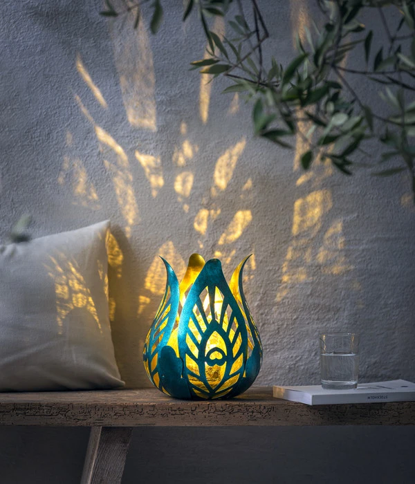 Dehner Solar Lotus Glace, Ca. B19/H21,6/T19 Cm 4 Dehner Solar Lotus Glace, Ca. B19/H21,6/T19 Cm – Bild 2