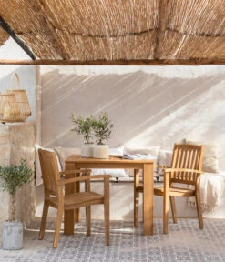 Dehner Teaktisch Havanna, Ca. B90/H75/T90 Cm -Gartenmöbel 6657415 WE MO 001 GruppeHavanna