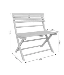 Dehner Klappbank Stavanger, 2-Sitzer 26 Dehner Klappbank Stavanger, 2-Sitzer -Gartenmöbel 6666473 WE BG 001 KlappbankStavanger