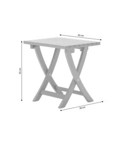Dehner Klapphocker Stavanger, Ca. B45/H45/T42,6 Cm -Gartenmöbel 6666515 WE BG 001 KlapphockerStavanger