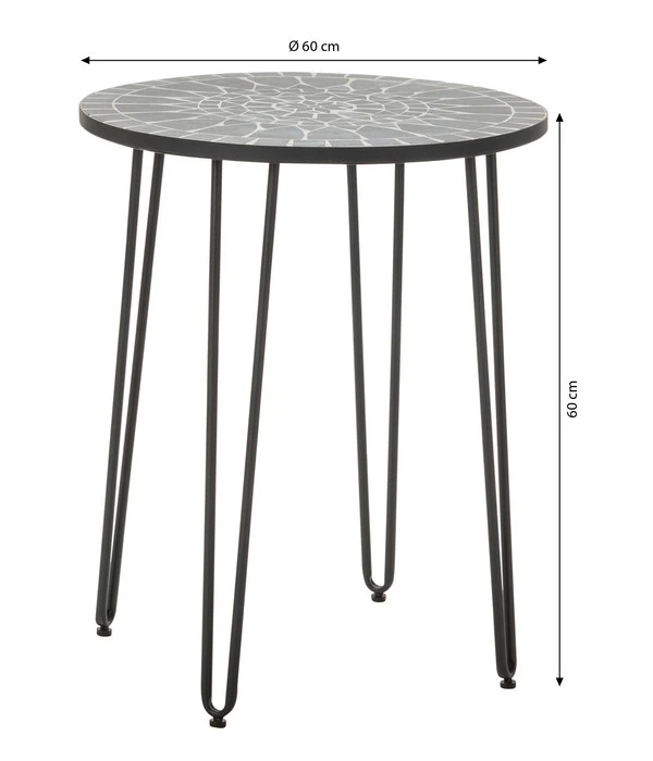 Dehner Mosaiktisch Madeleine, Ca. Ø60/H60 Cm 9 Dehner Mosaiktisch Madeleine, Ca. Ø60/H60 Cm – Bild 7