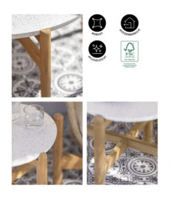 Dehner Tisch Portofino, Ca. Ø45,5/H47,8 Cm -Gartenmöbel 6670699 WE IG 001 DehnerTischPortofino 1