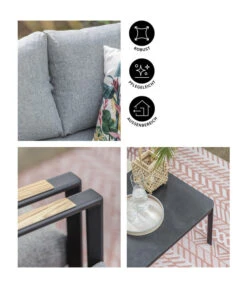 Dehner Alu-Lounge New York, 4-teilig -Gartenmöbel 6670954 WE IG 001 DehnerAluLoungeNewYork4teilig