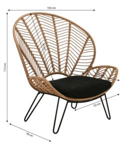 Dehner Geflechtsessel Venezia -Gartenmöbel 6701650 WE BG 001 GeflechtsesselVenezia