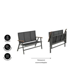 Dehner Klappbank Colmar, 2-Sitzer 9 Dehner Klappbank Colmar, 2-Sitzer -Gartenmöbel 6701692 WE IG 001 DehnerKlappbankColmar2Sitzer