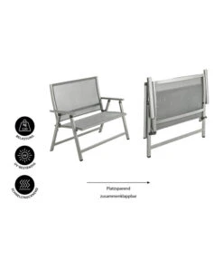 Dehner Klappbank Chicago, 2-Sitzer -Gartenmöbel 6701783 WE IG 001 KLAPPBANKCHICAGO