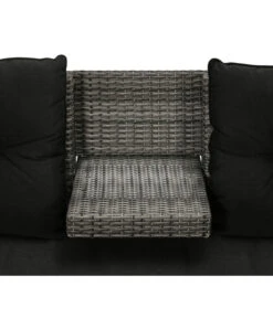 Dehner Flecht-Truhenbank Föhr, 3-Sitzer -Gartenmöbel 6704795 WE DE 004 TruhenbankFoehrNeu