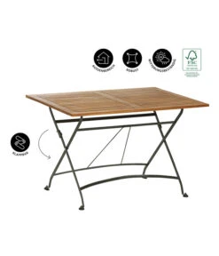 Dehner Klapptisch Tegernsee -Gartenmöbel 6708184 WE IG 001 KLAPPTITEGERNSEE120X80