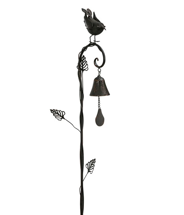 Dehner Metall-Dekostab Vogelglocke, Ca. B14,6/H113/T8,9 Cm 3 Dehner Metall-Dekostab Vogelglocke, Ca. B14,6/H113/T8,9 Cm