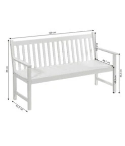 Dehner Bank Mykonos, 3-Sitzer 10 Dehner Bank Mykonos, 3-Sitzer -Gartenmöbel 6713267 WE BG 001 BankMykonos3erWeiss