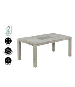 Dehner Tisch Stockholm, Ca. B170/H76/T92,5 Cm -Gartenmöbel 6714695 WE IG 001 TischStockholm