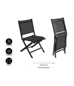 Dehner Klappstuhl Chicago -Gartenmöbel 6721054 WE IG 001 BALKONKLAPPSTUHLCHICAGOSchwarz