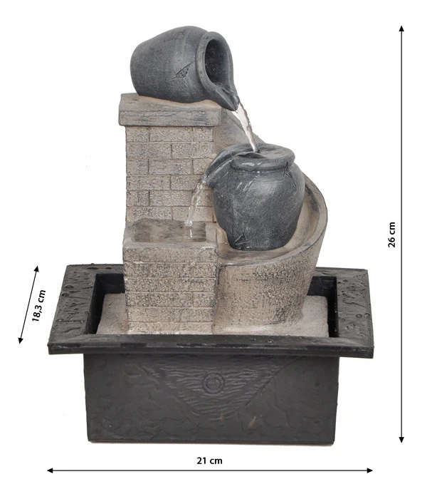 Dehner Polyresin-Zimmerbrunnen Tatil 4 Dehner Polyresin-Zimmerbrunnen Tatil – Bild 2