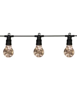 LED-Partylichterkette, Weiß/gold, 10 LEDs