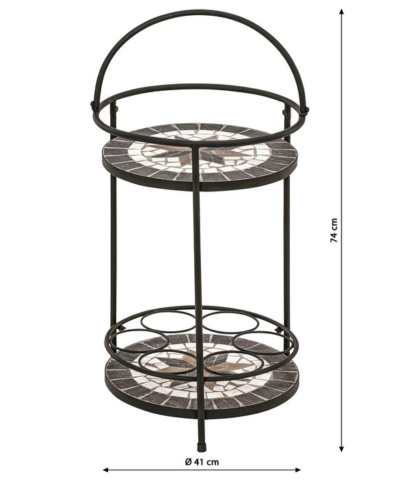 Dehner Mosaikbeistelltisch Diana, Ca. Ø41/H74 Cm 4 Dehner Mosaikbeistelltisch Diana, Ca. Ø41/H74 Cm – Bild 2
