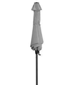 Derby Kurbelschirm Basic Lift Neo, Rund, Ca. Ø180 Cm -Gartenmöbel 6739130 WE FS 004 BasicLiftNeo180hellgrau