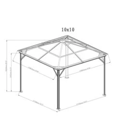 Sojag Pavillon Verona -Gartenmöbel 6752679 WE FS 002 PavillonVerona