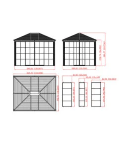 Sojag Pavillon Striano 10x12 -Gartenmöbel 6752760 WE FS 005 PavillonStriano