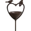 Dehner Gusseisen-Stab Vogelherz Mit Schale, Ca. H120 Cm