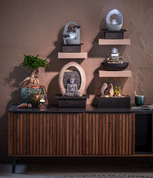 Dehner Polyresin-Zimmerbrunnen Pua 4 Dehner Polyresin-Zimmerbrunnen Pua – Bild 2