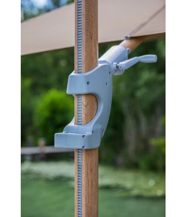 Dehner Ampelschirm Zypern, Holzoptik, Quadratisch, Ca. B300/T300 Cm 13 Dehner Ampelschirm Zypern, Holzoptik, Quadratisch, Ca. B300/T300 Cm – Bild 11