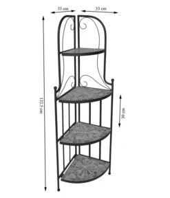 Dehner Mosaik Eckregal Grazia, Ca. B33/H132,5/T33 Cm -Gartenmöbel 6875181 WE DE 001 EckregalMosaikGrazia