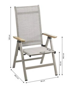 Dehner Klappsessel Cleveland, Hellbraun -Gartenmöbel 6894109 WE BG 001 KlappsesselCleveland