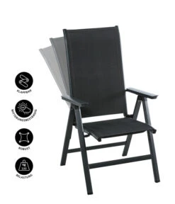 Dehner Klappsessel Cleveland, Dunkelgrau 12 Dehner Klappsessel Cleveland, Dunkelgrau -Gartenmöbel 6894141 WE IG 001 KLAPPSESSELCLEVELANDGRA