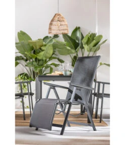 Dehner Relaxsessel Cleveland, Dunkelgrau -Gartenmöbel 6894158 WE MO 001 RelaxsesselClevelandGrau